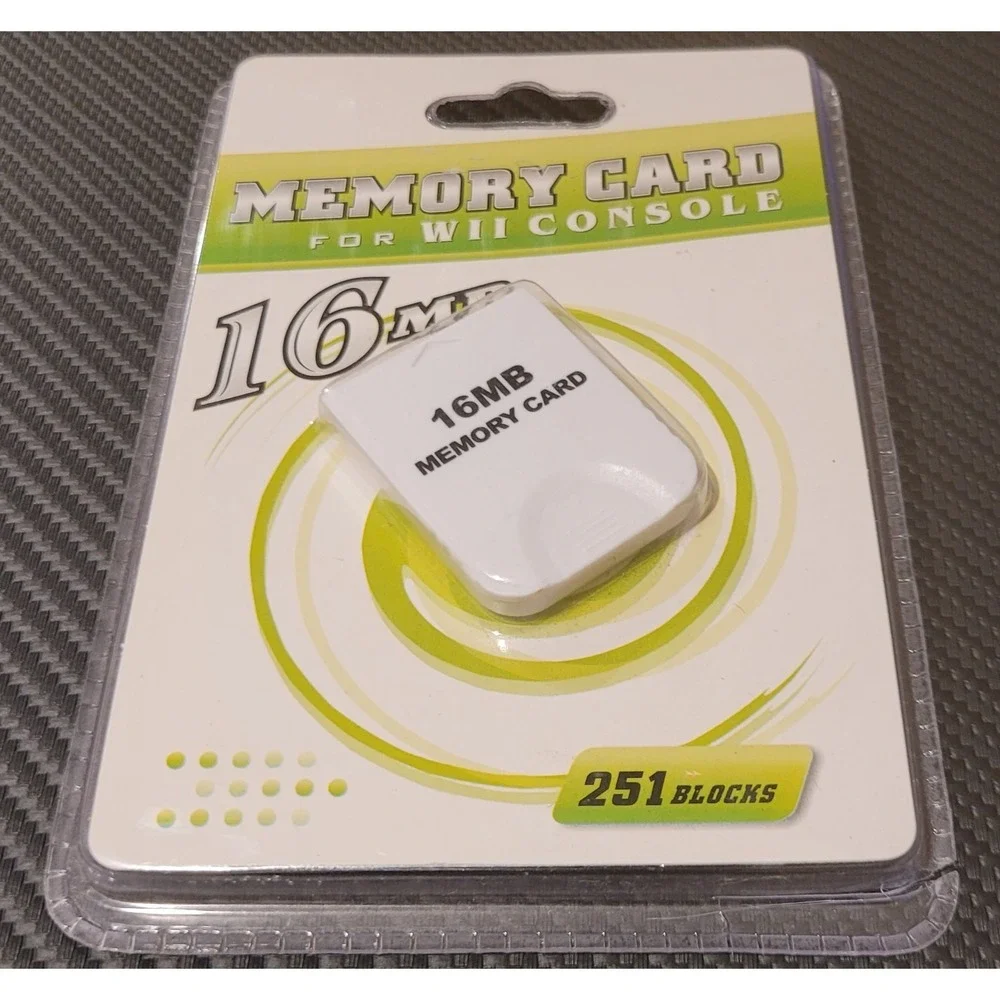 16MB Memory Card for Nintendo Wii White High Speed Easy to Use